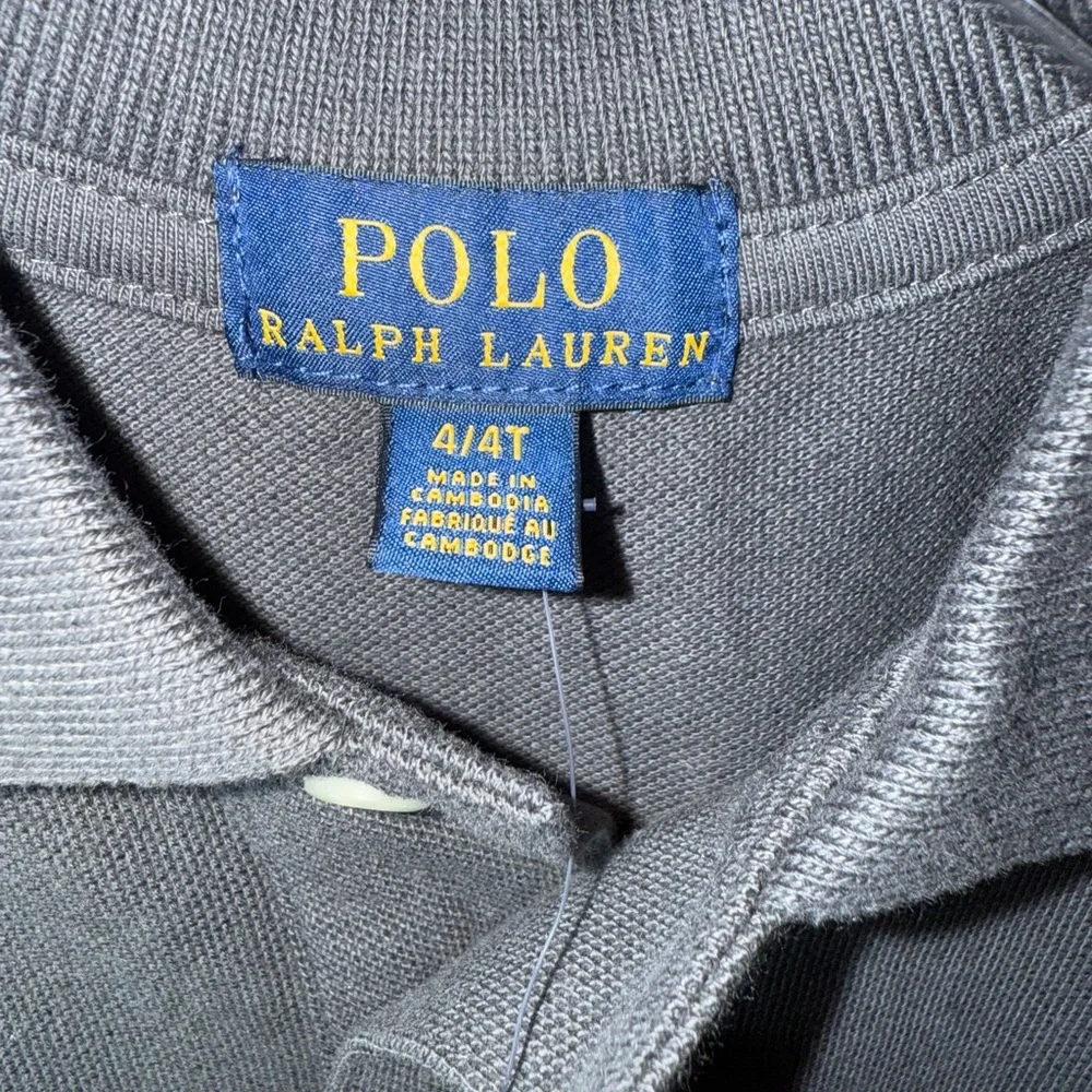 Polo by Ralph Lauren Kids Charcoal Polo Shirt Size 4t